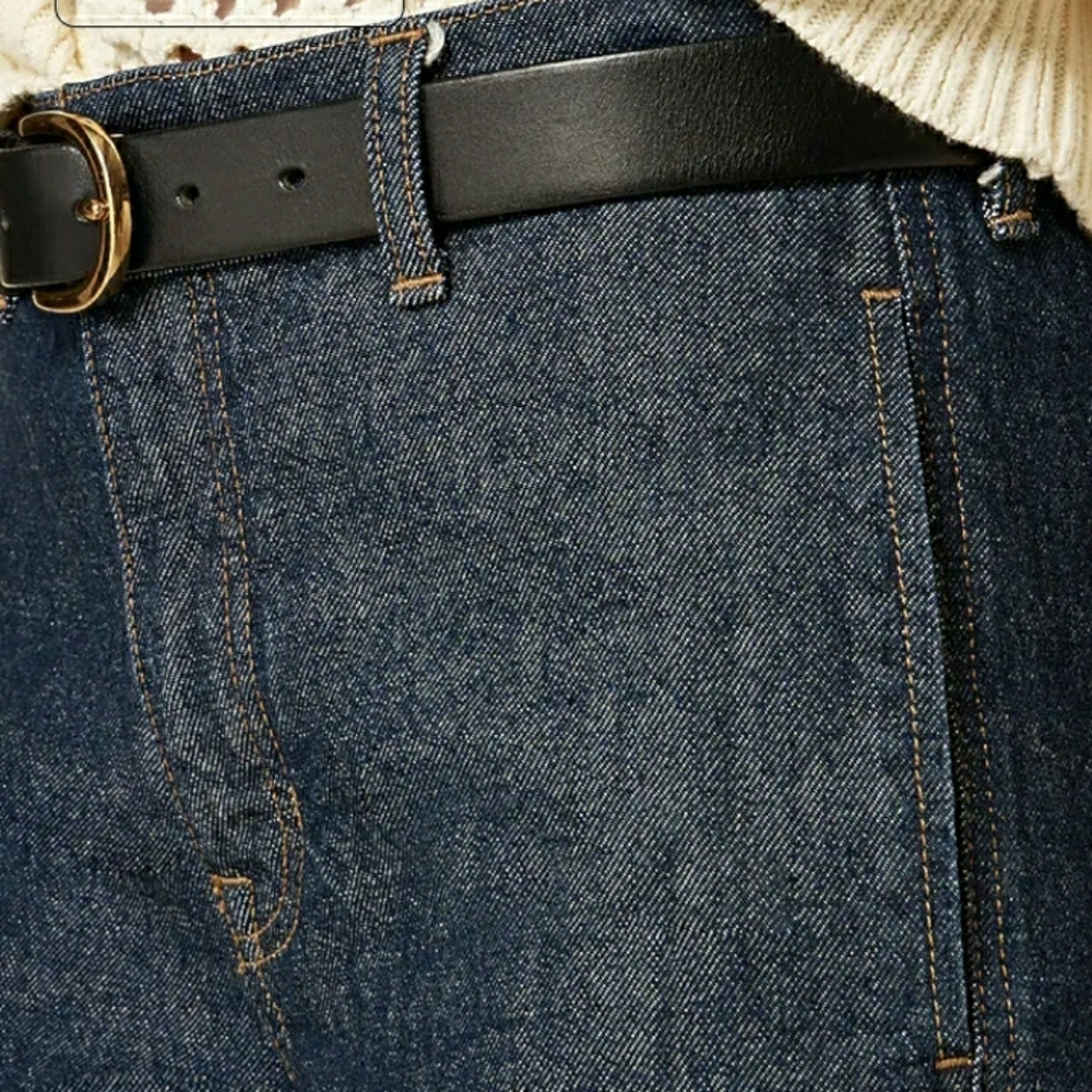 J. Crew Dark Blue, Full Length Slim Wide-Leg Jeans, Size 27 - Picture 2 of 4